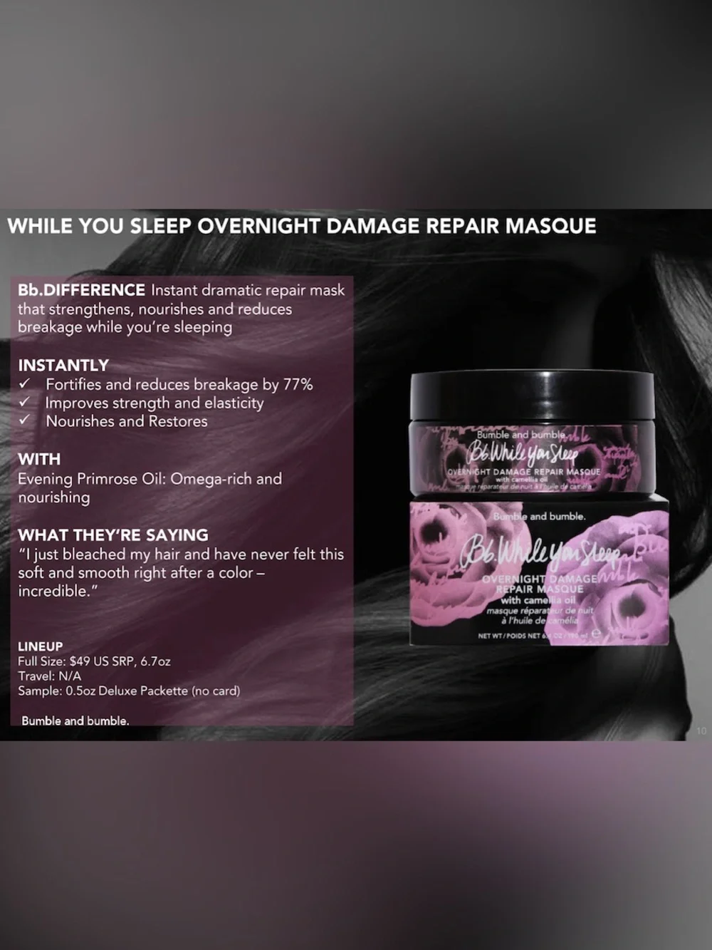Bumble and bumble Overnight Repair Hair Masque
